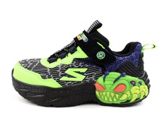 Skechers black/lime creature sneaker with blink